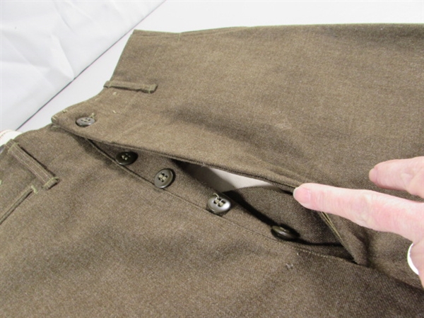 VINTAGE WWII ARMY 8TH DIV IKE JACKET & PANTS - WOOL