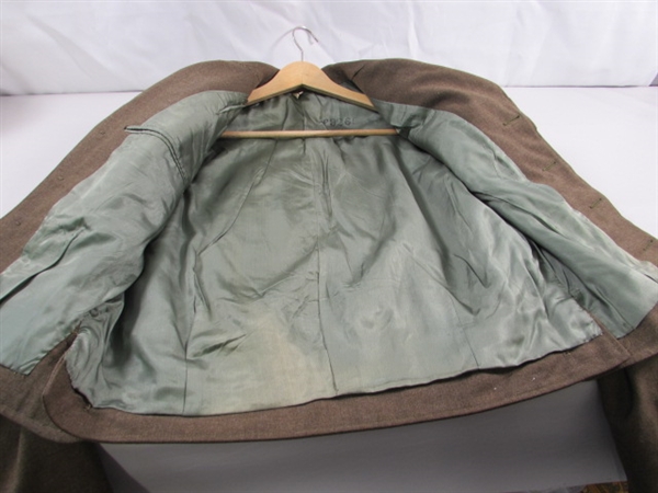VINTAGE WWII ARMY 8TH DIV IKE JACKET & PANTS - WOOL