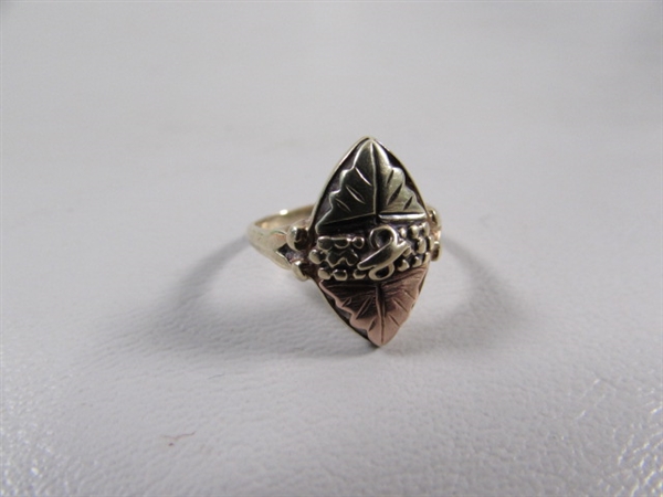 10 KT BLACK HILLS GOLD RING - SIZE 6.5