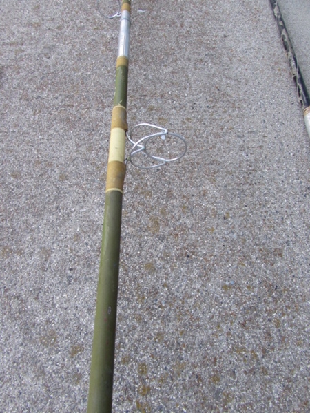 3 VINTAGE FISHING POLES