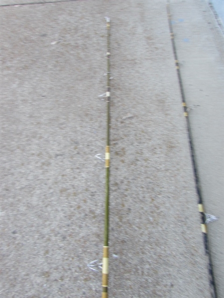 3 VINTAGE FISHING POLES