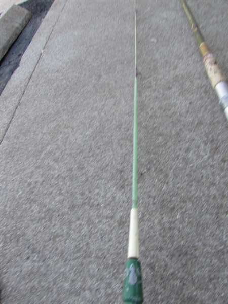 3 VINTAGE FISHING POLES
