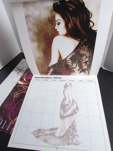 JANESKO CALENDARS AND SIGNED POSTCARD