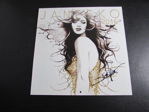 JANESKO CALENDARS AND SIGNED POSTCARD