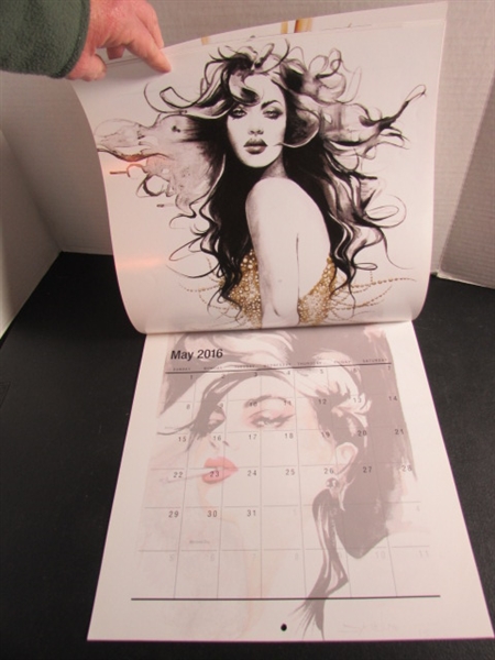 JANESKO CALENDARS AND SIGNED POSTCARD