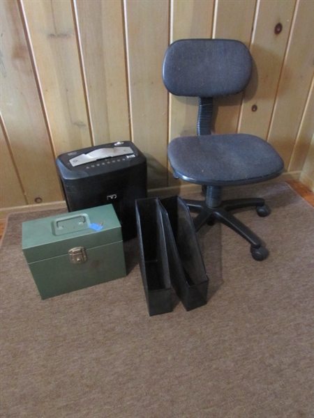 OFFICE CHAIR & SUPPLIES