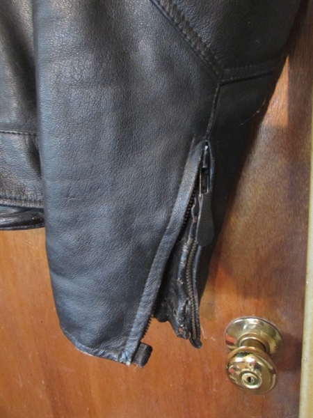 MEN'S LEATHER JACKET W/ZIP-OUT LINER