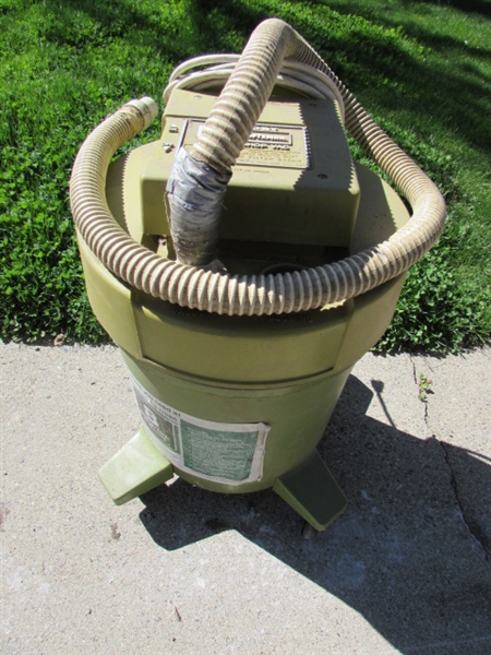 VINTAGE SHOP VACUUM W/FILTERS