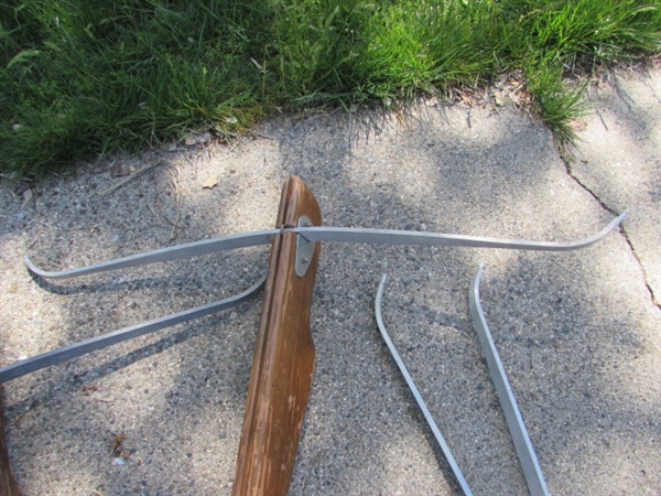 VINTAGE WHAM-O POWERMASTER WOODEN CROSSBOWS