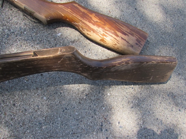 VINTAGE WHAM-O POWERMASTER WOODEN CROSSBOWS