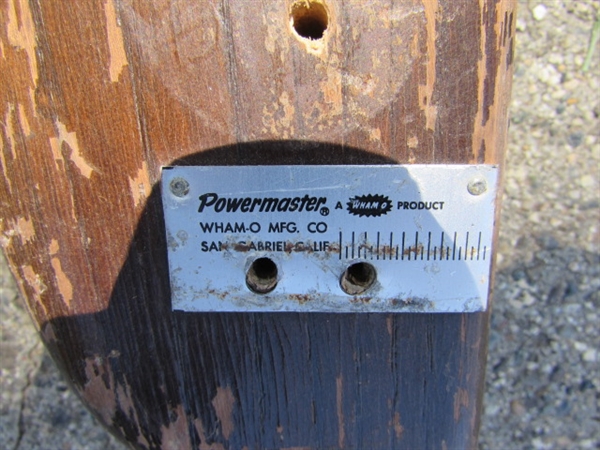 VINTAGE WHAM-O POWERMASTER WOODEN CROSSBOWS