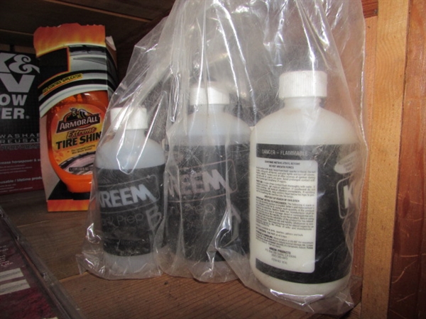 ASSORTMENT OF CAR, BIKE & TRUCK SUPPLIES