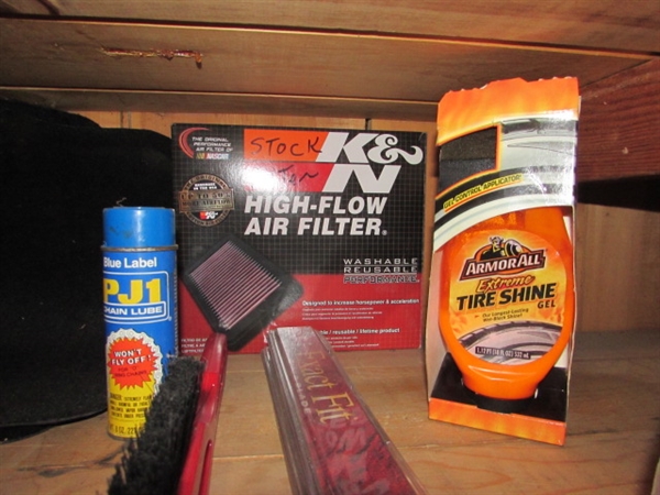 ASSORTMENT OF CAR, BIKE & TRUCK SUPPLIES