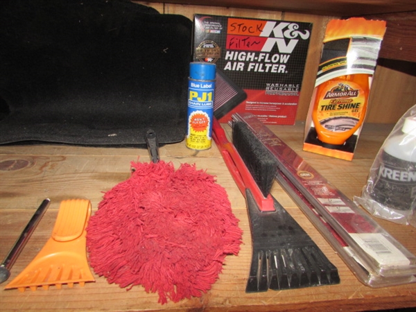ASSORTMENT OF CAR, BIKE & TRUCK SUPPLIES