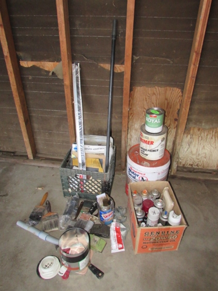 ASSORTMENT OF HOUSEHOLD MAINTENANCE SUPPLIES
