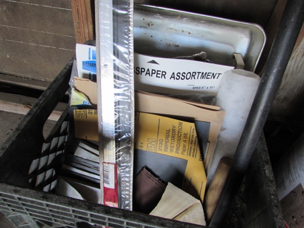 ASSORTMENT OF HOUSEHOLD MAINTENANCE SUPPLIES