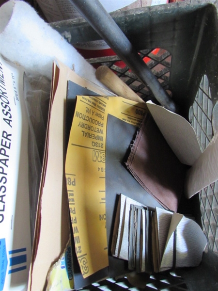 ASSORTMENT OF HOUSEHOLD MAINTENANCE SUPPLIES