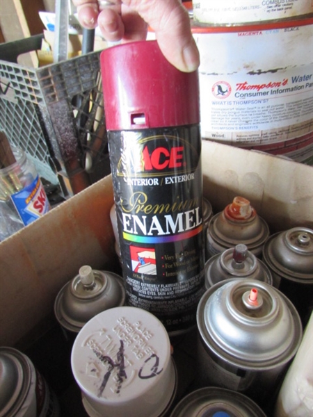 ASSORTMENT OF HOUSEHOLD MAINTENANCE SUPPLIES