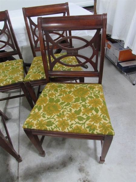 4 VINTAGE MAHOGANY DINING CHAIRS
