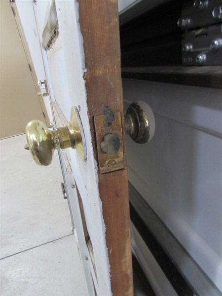 2 VINTAGE/ANTIQUE DOORS W/WINDOWS