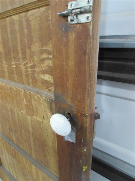 2 VINTAGE/ANTIQUE DOORS W/WINDOWS