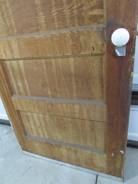 2 VINTAGE/ANTIQUE DOORS W/WINDOWS