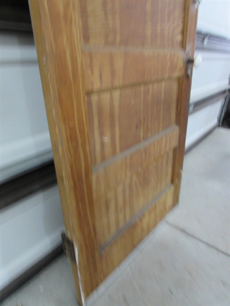2 VINTAGE/ANTIQUE DOORS W/WINDOWS