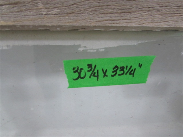 5 VINTAGE 6-PANE WOOD FRAME WINDOWS