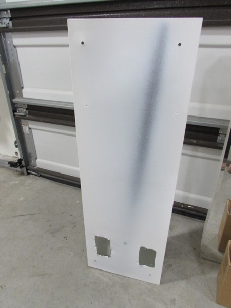 2 WALL MOUNT MEDICINE CABINETS W/BEVELED MIRRORS - 1 CORNER MOUNT