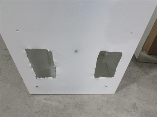 2 WALL MOUNT MEDICINE CABINETS W/BEVELED MIRRORS - 1 CORNER MOUNT