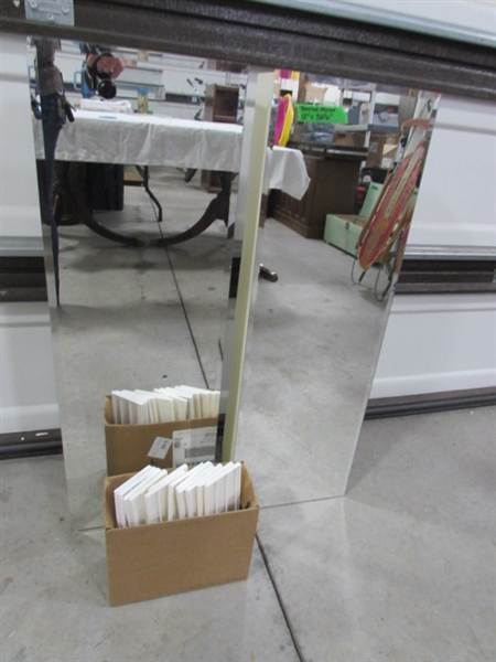 2 WALL MOUNT MEDICINE CABINETS W/BEVELED MIRRORS - 1 CORNER MOUNT
