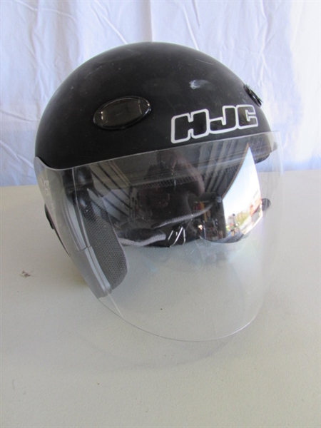 3 MOTORCYCLE HELMETS
