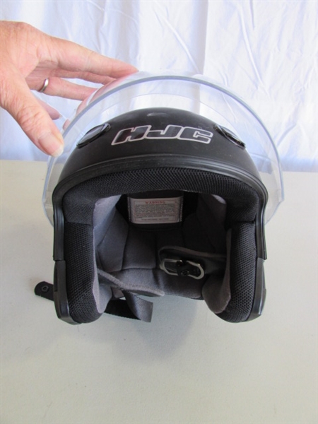 3 MOTORCYCLE HELMETS