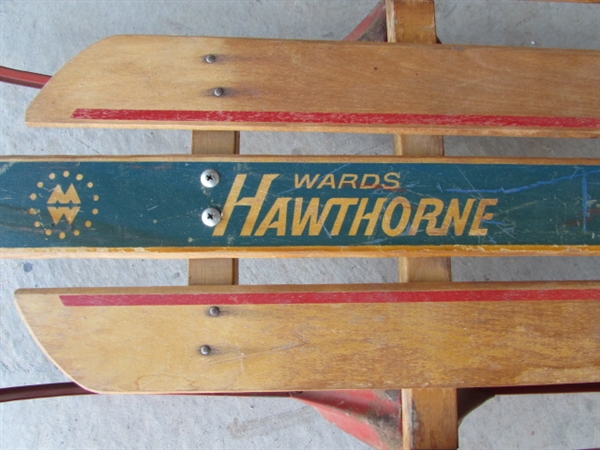 VINTAGE HAWTHORNE FLEXIBLE FLYER SLED