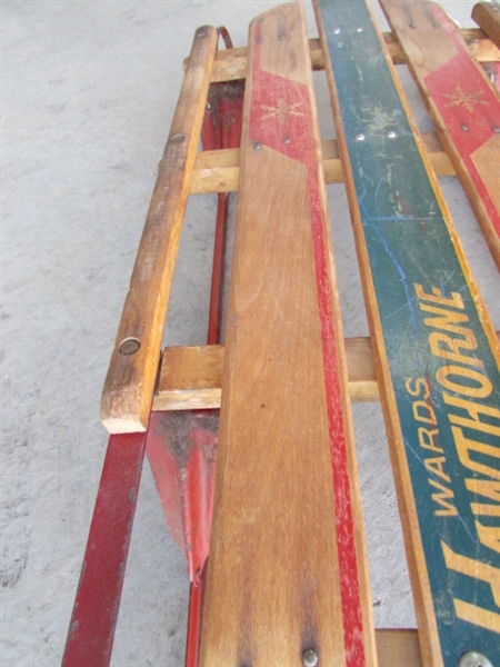 VINTAGE HAWTHORNE FLEXIBLE FLYER SLED