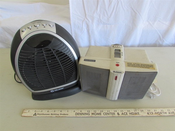 2 SMALL PERSONAL HEATERS