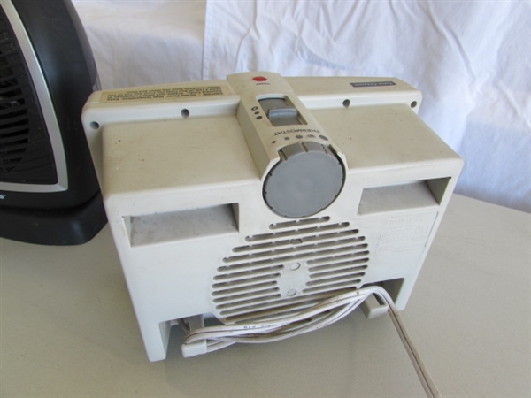 2 SMALL PERSONAL HEATERS