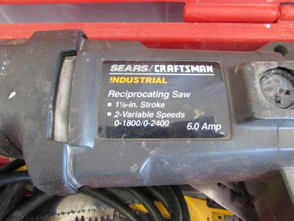 ELECTRIC SEARS CRAFTSMAN RECIPROCATING SAW & CIRCULAR SAW