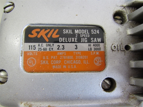 SKIL JIG SAW & CRAFTSMAN 3/8 DRILL - ELECTRIC