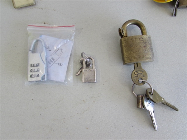 ASSORTED LOCKS & KEYS