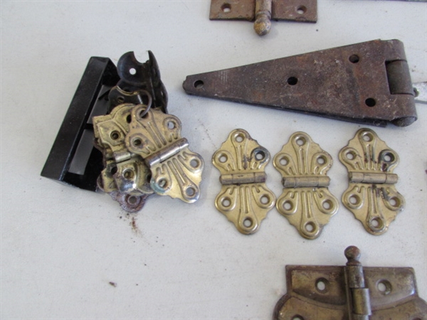 VINTAGE/ANTIQUE HINGES, ETC