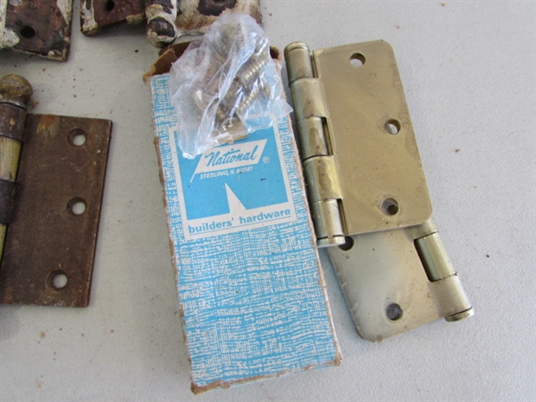 VINTAGE/ANTIQUE HINGES, ETC