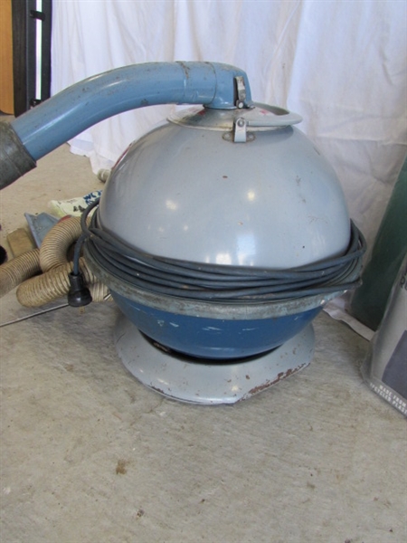 VINTAGE HOOVER CONSTELLATION CANISTER VACUUM W/ATTACHMENTS