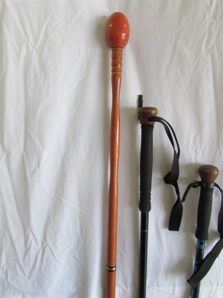 3 COLLAPSIBLE WALKING STICKS