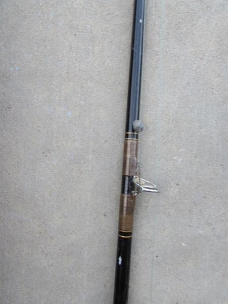 VINTAGE FISHING POLE W/REEL & HARD CASE