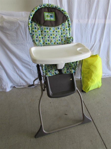 FOLDING HIGH CHAIR & KIDS TEEPEE TENT