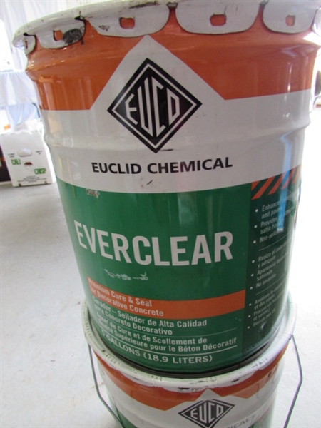 EVERCLEAR CONCRETE SEALER - 1 FULL & 1 PARTIAL