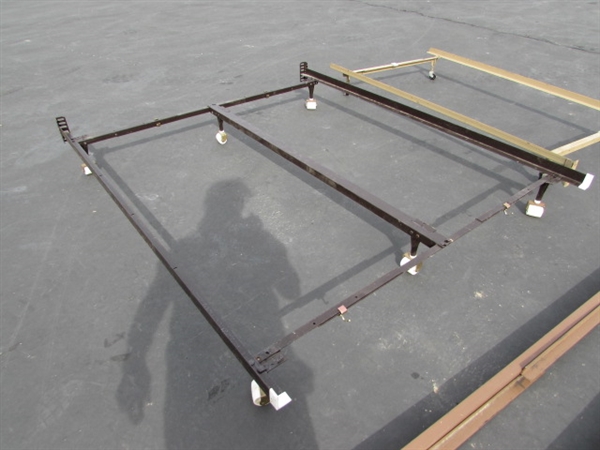 3 ADJUSTABLE METAL BED FRAMES