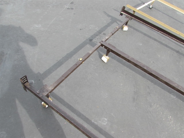3 ADJUSTABLE METAL BED FRAMES