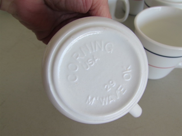 CORELLE DINNERWARE & COMPANION DRINKING GLASSES